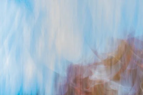 Abstract random soft hues pattern nature blur using intentional camera moveme Stock Photos