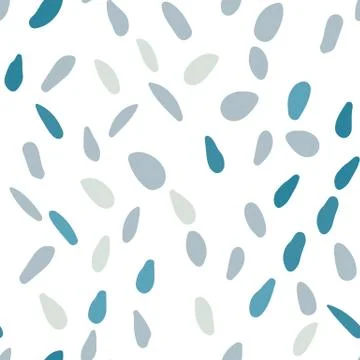 Abstract random stones backdrop. Scandinavian pebble seamless pattern Stock Illustration