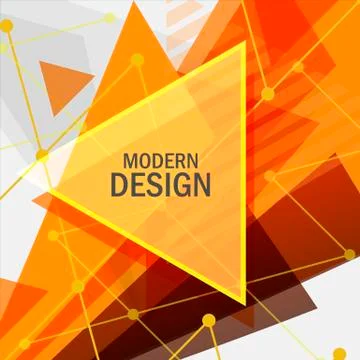 Abstract rapid triangular design Stock Illustration