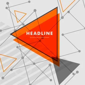 Abstract rapid triangular design Stock Illustration