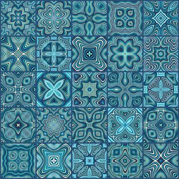 Abstract raster ethnic elements background. イラスト素材