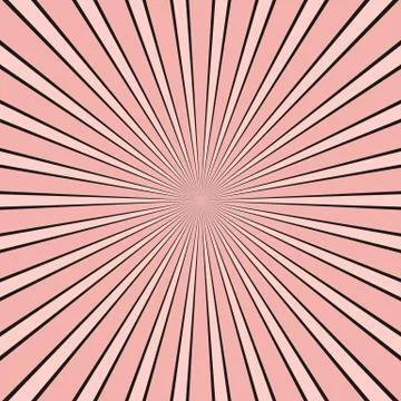 Abstract ray burst background - comic graphic with radial stripe pattern Stock Illustration