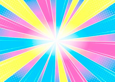 Abstract ray rainbow background vector illustration Stockillustratie