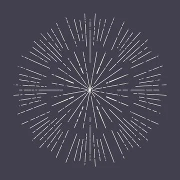 Abstract ray of the sun decoration element Stock Illustration