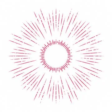 Abstract ray of the sun decoration element Stock Illustration