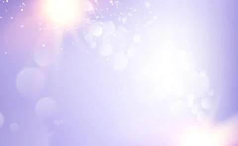 Abstract rays with bokeh over blue sky. Glitter defocused lights. Sparkle bokeh Stock Illustration