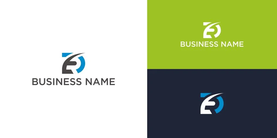 Abstract RD Initial Logo Design Modern Business Symbol for Company Identity Stock-Illustration