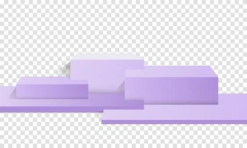 Abstract realistic 3D podium set with pastel color. 3d display product beige  Stock Illustration