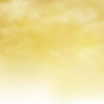 Abstract of realistic clouds pattern on gold sky background. Stock Illustration