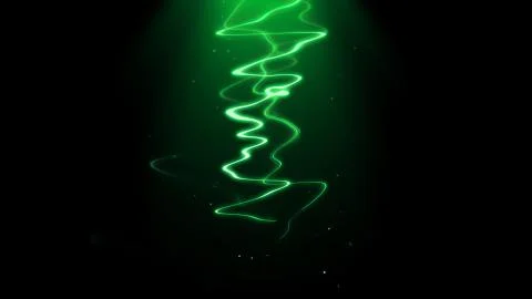 Abstract realistic nature lightning thunder background . Bright curved line o Stock Illustration
