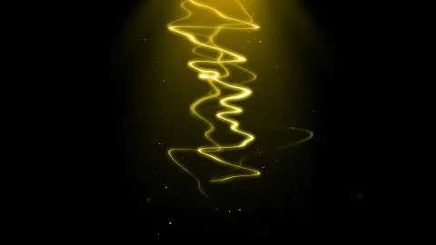 Abstract realistic nature lightning thunder background . Bright curved line o Stock Illustration