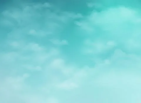 Abstract of realistic skys shape on clear blue sky background. Stock Illustration