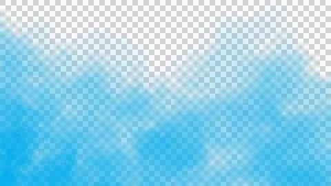 Abstract Realistic Soft Blue Smoke , Fog , Vapor On Transparant Background Stock Illustration