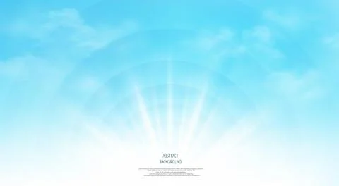 Abstract of realistic sunshine on the sky background. Each layer has separate Stock-Illustration