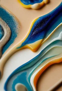 Abstract realistic textured waves pattern Stock Illustration