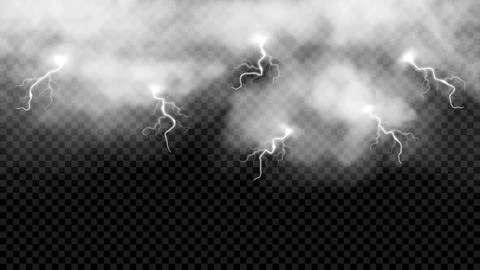 Abstract realistic thunderclouds sky Stock Illustration