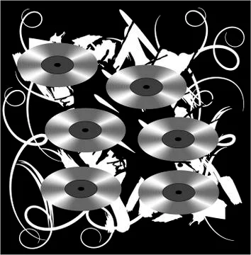 Abstract record blot background Stock Illustration