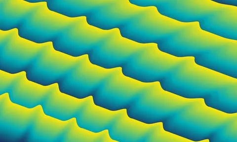 Abstract rectangle blend like screw that wave. colorful beautiful background des Stock Illustration