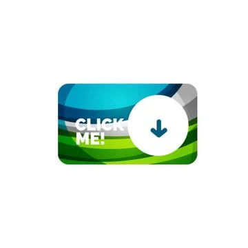 Abstract rectangle button template Stock Illustration