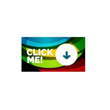 Abstract rectangle button template Stock Illustration