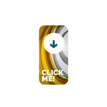 Abstract rectangle button template Stock Illustration