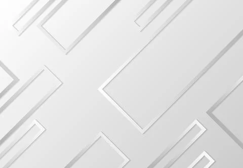 Abstract rectangle design of tech pattern with shadow grey background. Illustrazione stock