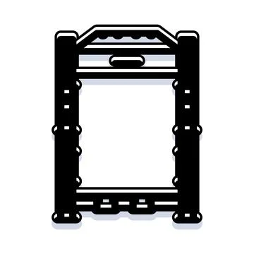 Abstract rectangle frame structure for design element Stock Illustration