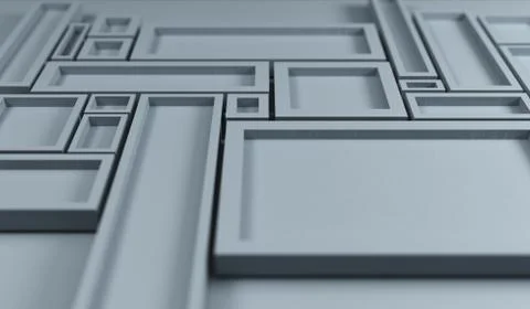 Abstract Rectangle Frames Background Stock Illustration