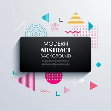 Abstract rectangle geometric pattern design and background. Use for modern de Illustrazione stock