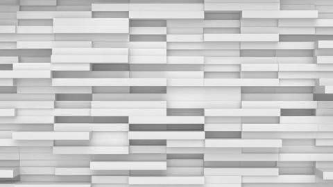 Abstract rectangle geometric surface loop: light clean minimal background Video stock 168912805