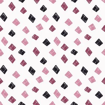 Abstract rectangle handrawn doodle pattern Stockillustratie