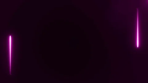 Abstract rectangle neon frame consisting of two moving lines in purple color on Stock Footage 122498377