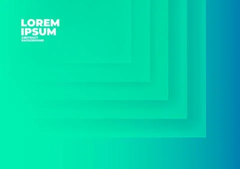 Abstract rectangle overlap green background with space for text and message. Stock Illustration