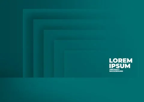 Abstract rectangle overlap green background with space for text and message. Stock Illustration