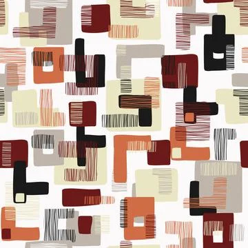 Abstract rectangle square retro pattern イラスト素材