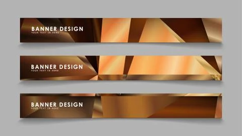 Abstract rectangle vector banners with luxury geometric gradient backgrounds  스톡 일러스트
