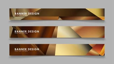 Abstract rectangle vector banners with luxury geometric gradient backgrounds  스톡 일러스트