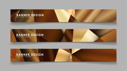 Abstract rectangle vector banners with luxury geometric gradient backgrounds  스톡 일러스트