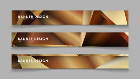 Abstract rectangle vector banners with luxury geometric gradient backgrounds  イラスト素材