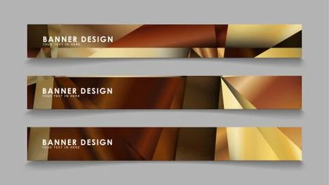Abstract rectangle vector banners with luxury geometric gradient backgrounds  스톡 일러스트