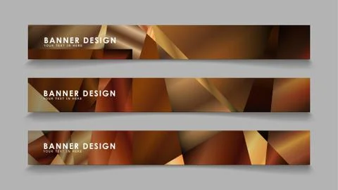 Abstract rectangle vector banners with luxury geometric gradient backgrounds  스톡 일러스트