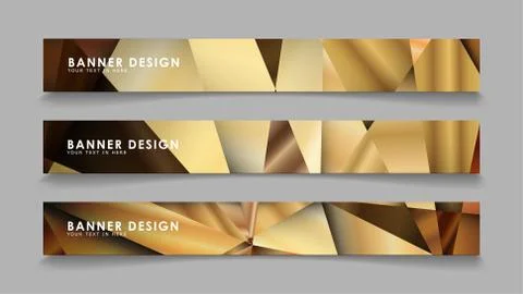 Abstract rectangle vector banners with luxury geometric gradient backgrounds  스톡 일러스트