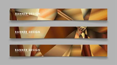 Abstract rectangle vector banners with luxury geometric gradient backgrounds  스톡 일러스트