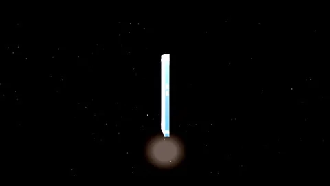 Abstract Rectangles with Gradient Transition in Dark Space with Subtle Part.. Stock Footage 346271165
