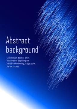 Abstract rectangular background with line design on blue background Stock Illustration