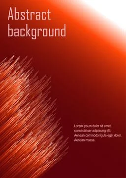 Abstract rectangular background with line design on red background Stock Illustration