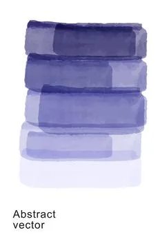 Abstract rectangular background. Vector watercolor Stock Illustration