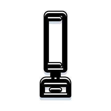 Abstract rectangular black and white geometric design Ilustração Stock