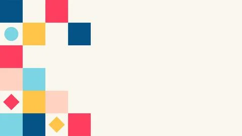 Abstract rectangular pattern on white background Stock Illustration