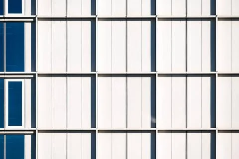  Abstract rectangular patterns of a renovated office building in Brussels ... Stock Photos